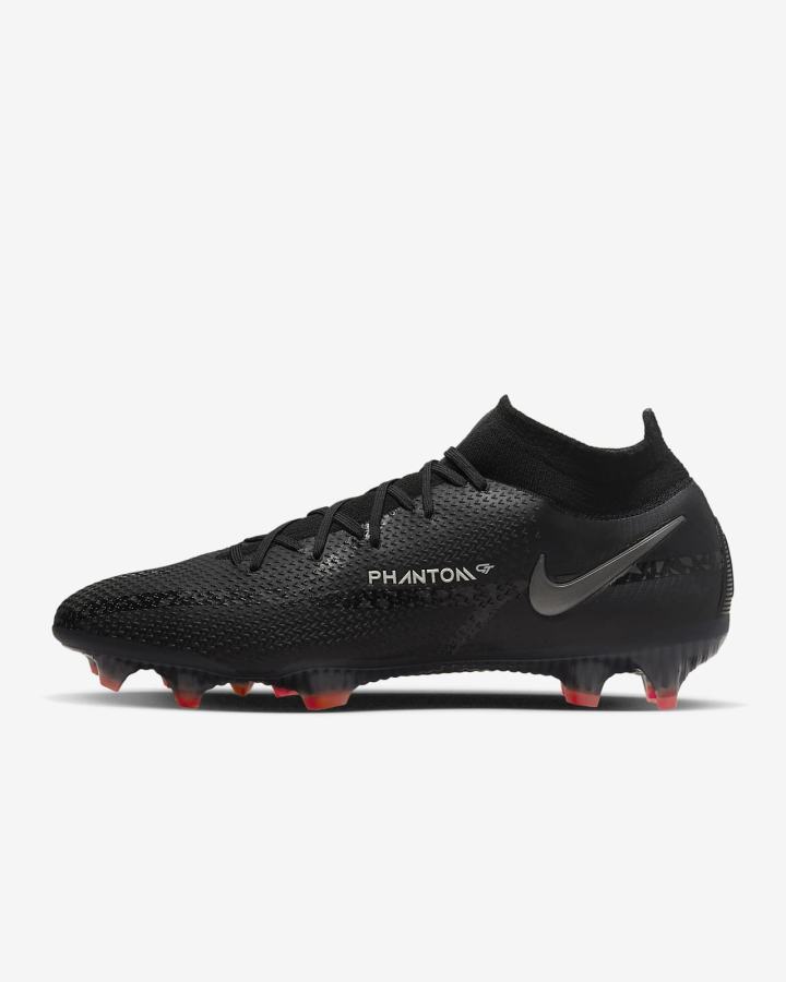 Botas de Futbol Nike Phantom GT2 Dynamic Fit Elite FG Firm-Ground Mujer Negras Blancas Rojas Claro Gris Oscuro | LFEYS-2715
