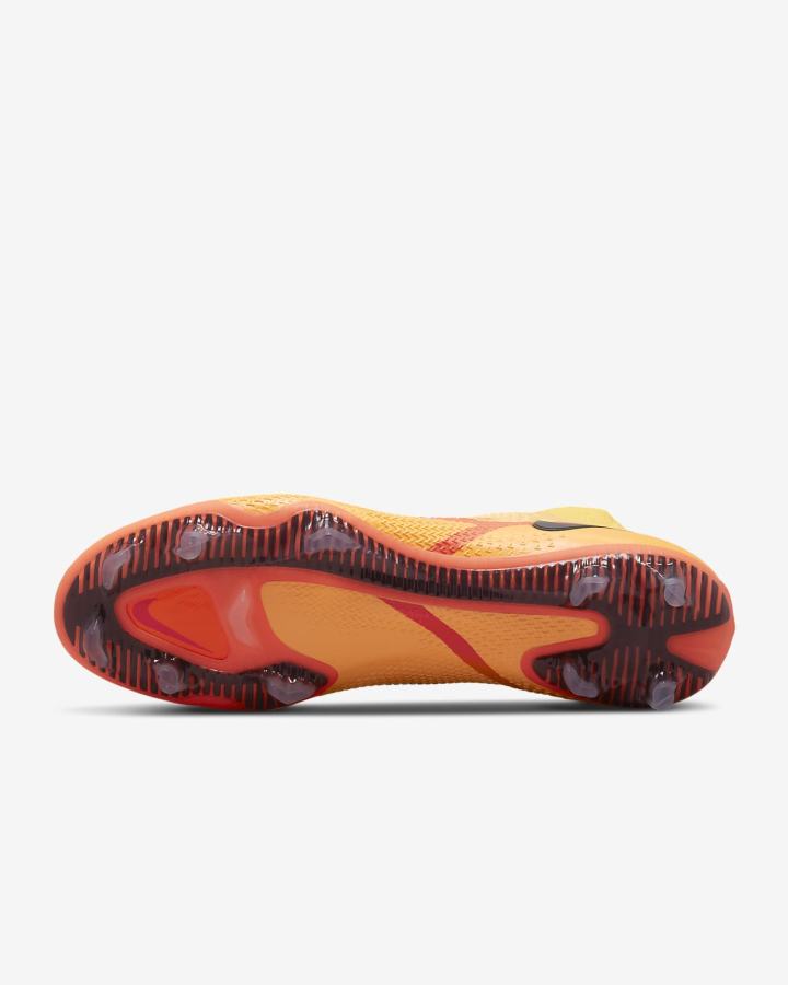 Botas de Futbol Nike Phantom GT2 Dynamic Fit Elite FG Firm-Ground Mujer Naranjas Rojas Claro Negras | QDTSW-9476