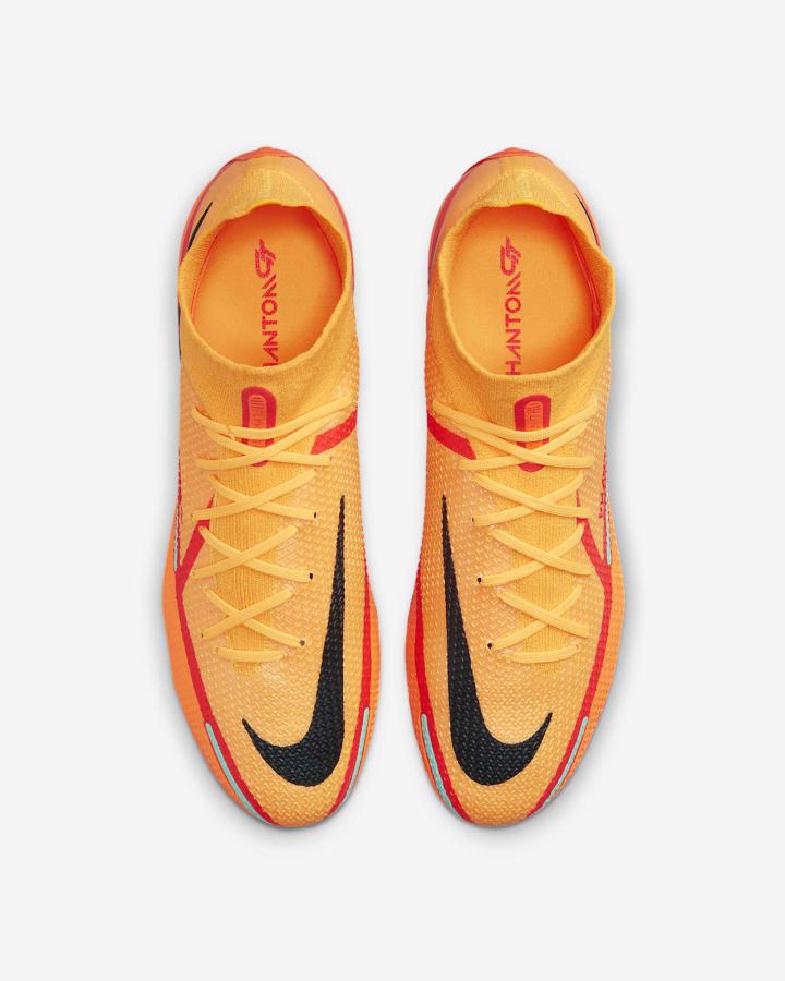 Botas de Futbol Nike Phantom GT2 Dynamic Fit Elite FG Firm-Ground Mujer Naranjas Rojas Claro Negras | QDTSW-9476