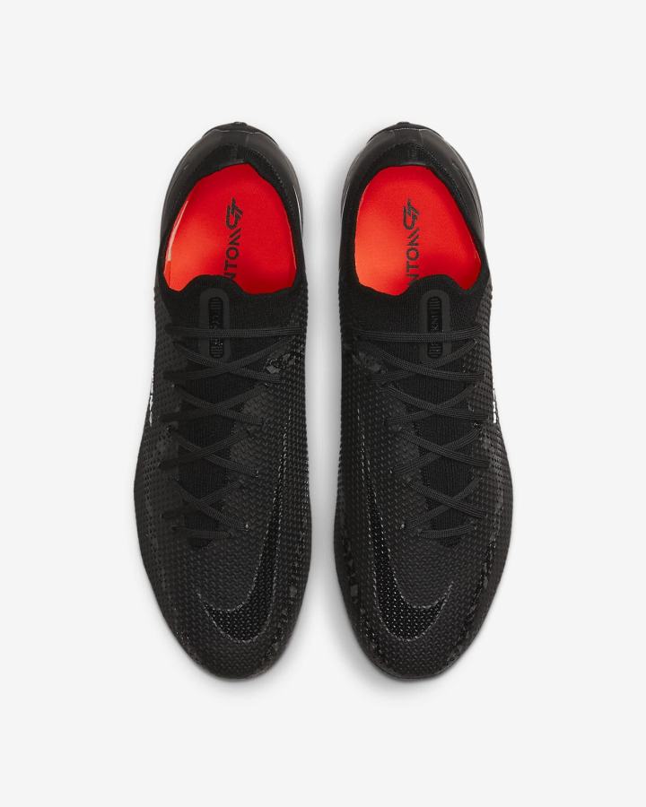 Botas de Futbol Nike Phantom GT2 Elite FG Firm-Ground Hombre Negras Blancas Rojas Claro Gris Oscuro | BPFUV-3564