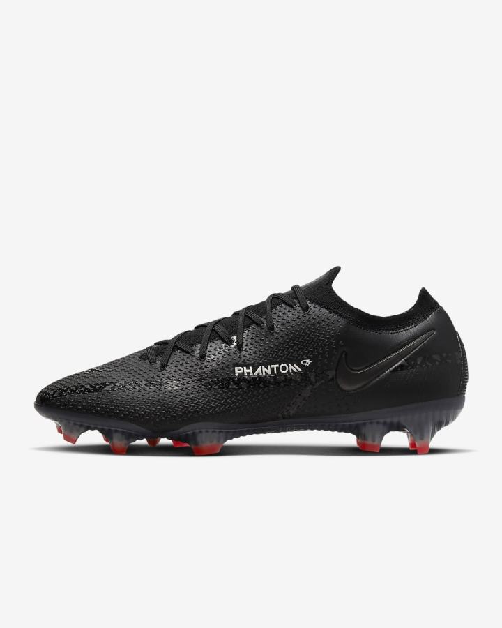 Botas de Futbol Nike Phantom GT2 Elite FG Firm-Ground Hombre Negras Blancas Rojas Claro Gris Oscuro | BPFUV-3564
