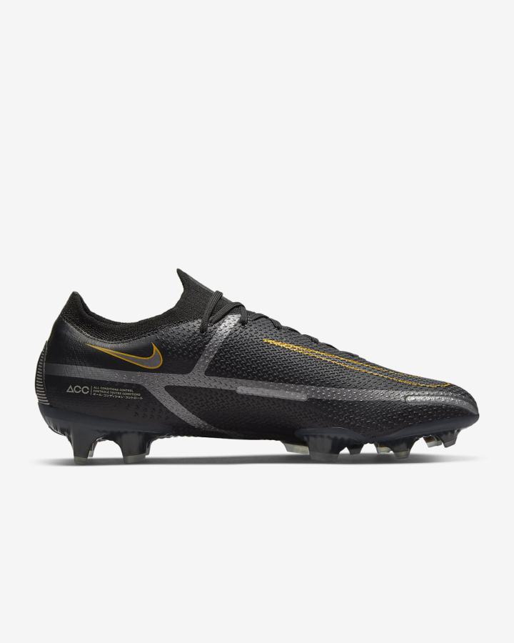 Botas de Futbol Nike Phantom GT2 Elite FG Firm-Ground Mujer Negras Metal Doradas Metal Plateadas Metal Gris | EXAHT-6174