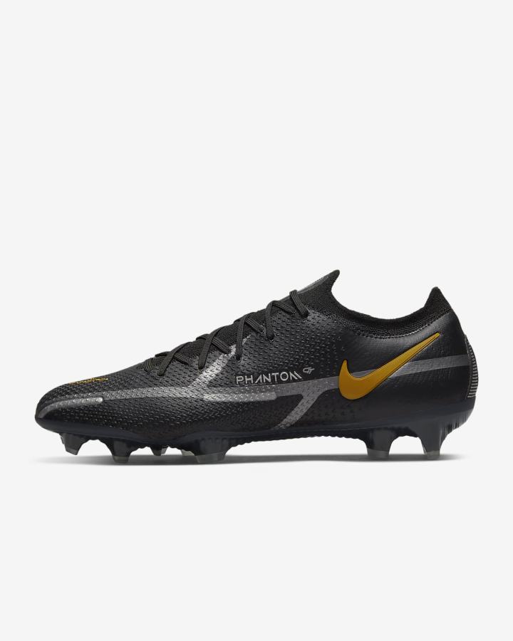 Botas de Futbol Nike Phantom GT2 Elite FG Firm-Ground Mujer Negras Metal Doradas Metal Plateadas Metal Gris | EXAHT-6174