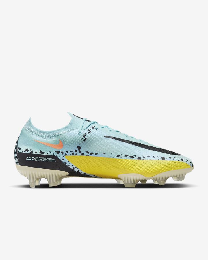 Botas de Futbol Nike Phantom GT2 Elite FG Firm-Ground Hombre Amarillo Negras | UXHYG-2475