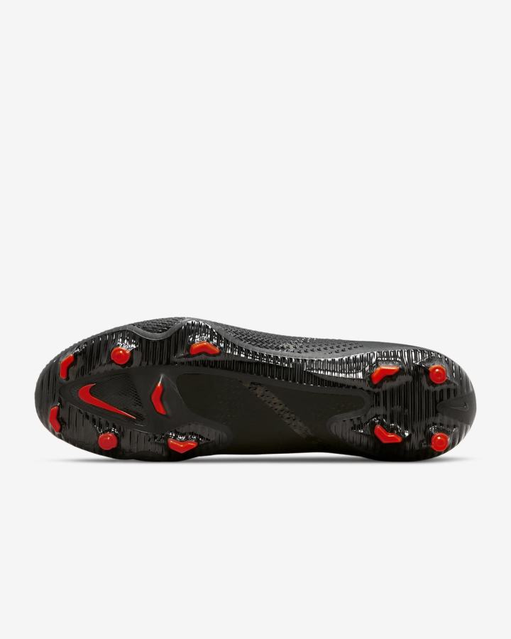 Botas de Futbol Nike Phantom GT2 Pro FG Firm-Ground Hombre Negras Blancas Rojas Claro Gris | GVKQL-0852