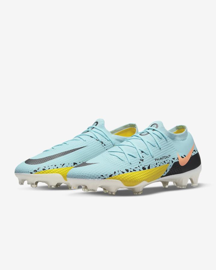 Botas de Futbol Nike Phantom GT2 Pro FG Firm-Ground Hombre Amarillo Negras | YLUHW-8530