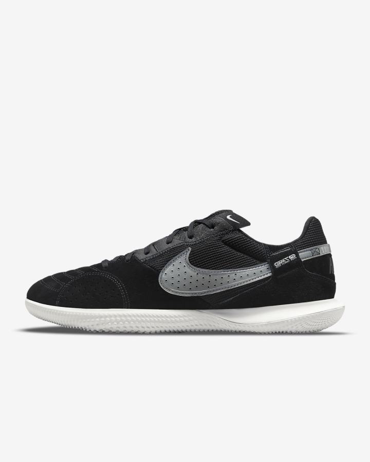Botas de Futbol Nike Streetgato Mujer Negras Blancas | HWZPF-9640