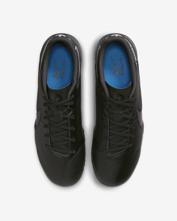 Botas de Futbol Nike Tiempo Legend 9 Academy TF Turf Mujer Negras Blancas Azules Gris | PRHYI-1754