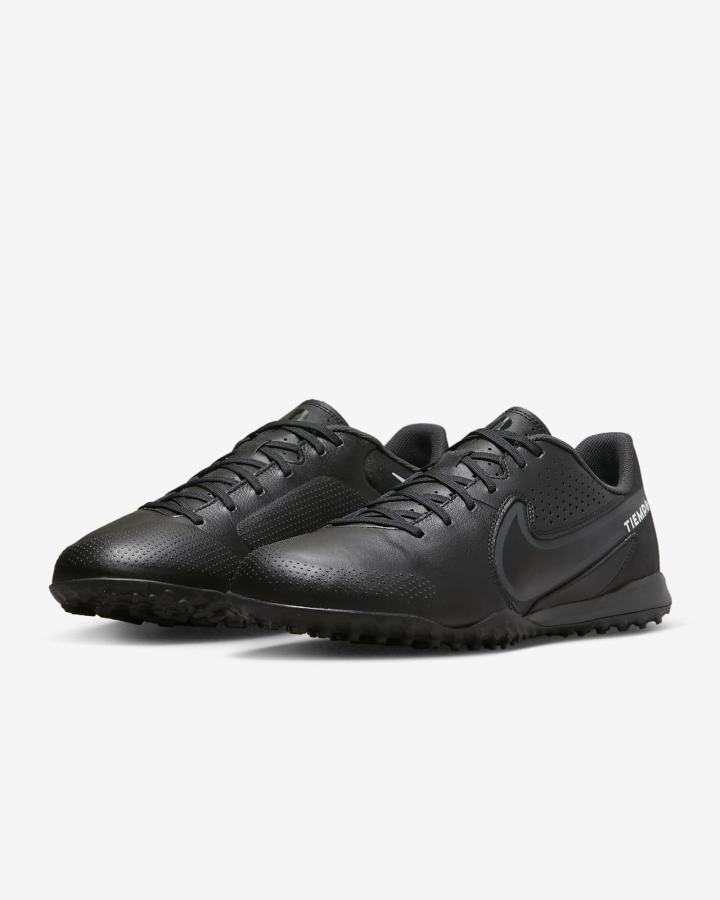 Botas de Futbol Nike Tiempo Legend 9 Academy TF Turf Hombre Negras Blancas Azules Claro Gris | TPSZY-9783