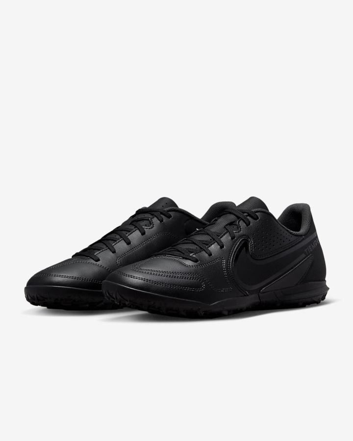 Botas de Futbol Nike Tiempo Legend 9 Club TF Turf Hombre Negras Blancas Azules Claro | UNOGY-7159