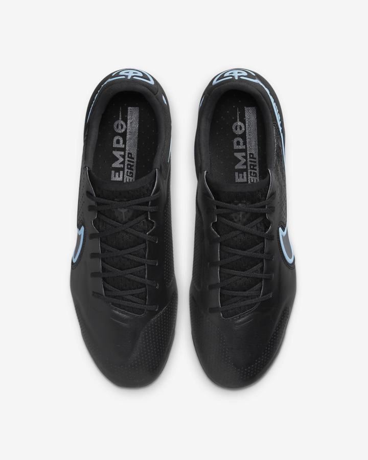 Botas de Futbol Nike Tiempo Legend 9 Elite FG Firm-Ground Hombre Negras Gris Negras | CFHNO-9638