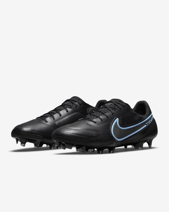 Botas de Futbol Nike Tiempo Legend 9 Elite FG Firm-Ground Hombre Negras Gris Negras | CFHNO-9638