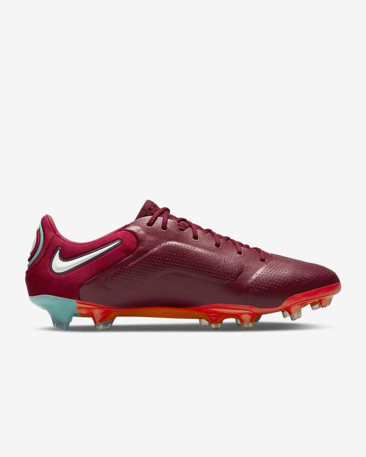 Botas de Futbol Nike Tiempo Legend 9 Elite FG Firm-Ground Hombre Rojas Rojas Claro Blancas | FVQTP-4837