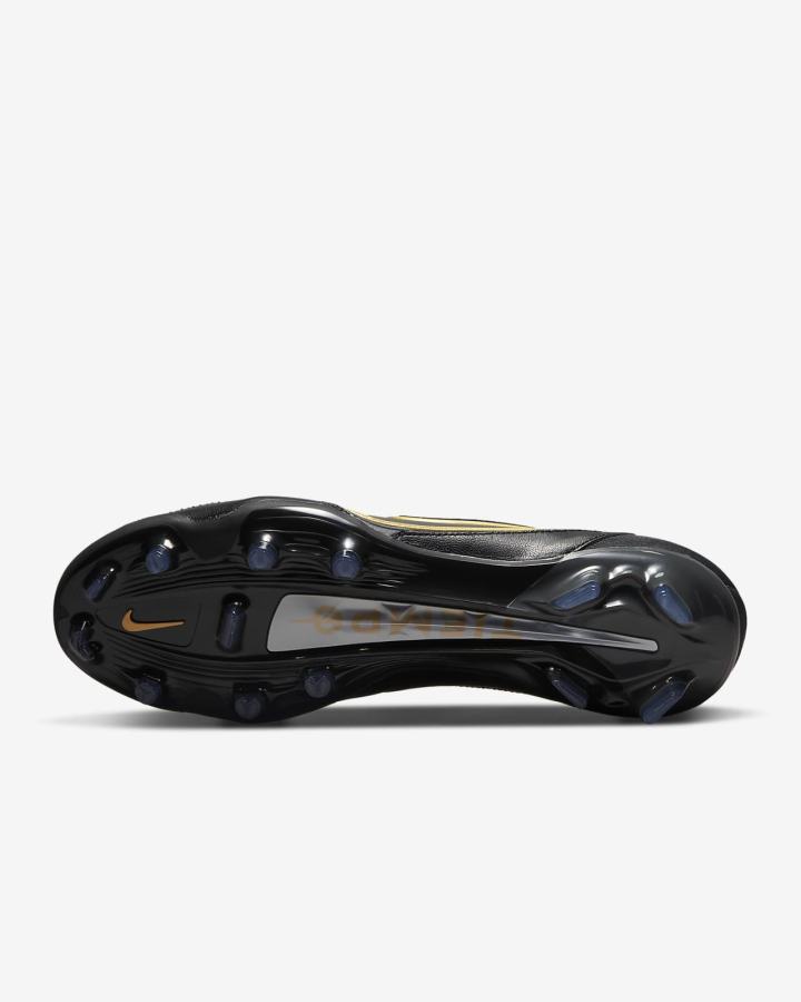 Botas de Futbol Nike Tiempo Legend 9 Elite FG Firm-Ground Hombre Negras Metal Doradas Metal Gris | KCMDO-8971