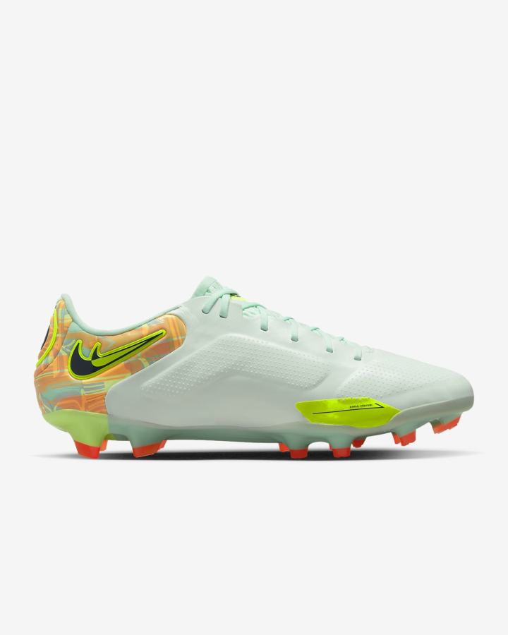 Botas de Futbol Nike Tiempo Legend 9 Elite FG Firm-Ground Hombre Verde Naranjas Azules | VZPAR-1037