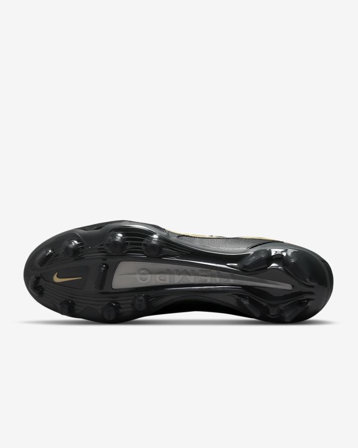 Botas de Futbol Nike Tiempo Legend 9 Pro FG Firm-Ground Mujer Negras Metal Doradas Metal Gris Oscuro | BTWXE-3406