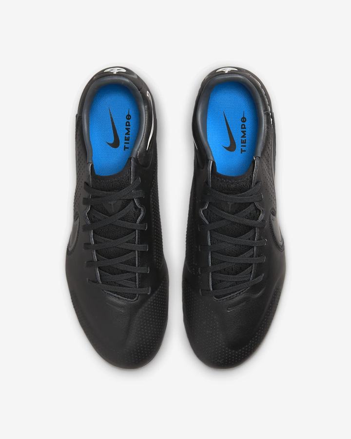 Botas de Futbol Nike Tiempo Legend 9 Pro FG Firm-Ground Hombre Negras Blancas Azules Claro Gris | PLTYA-0354