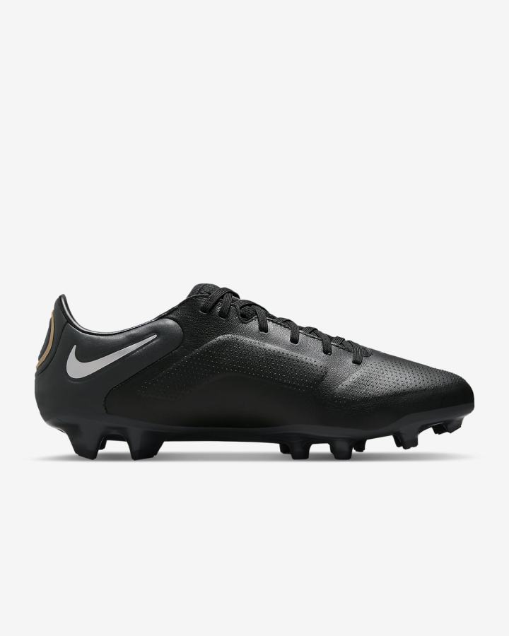 Botas de Futbol Nike Tiempo Legend 9 Pro FG Firm-Ground Hombre Negras Gris Metal Doradas Metal Gris | QYETM-6792