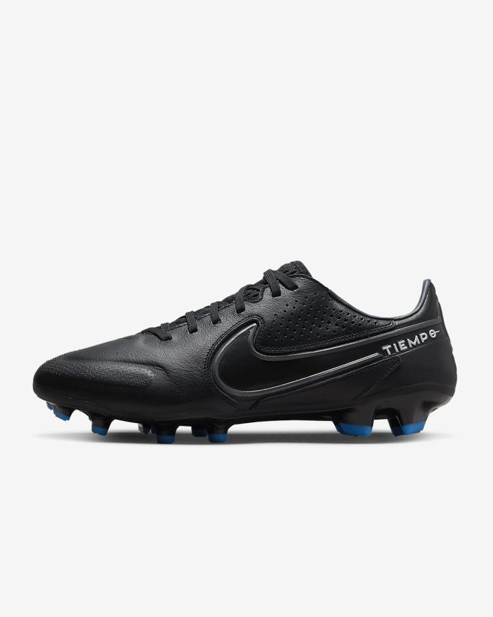 Botas de Futbol Nike Tiempo Legend 9 Pro FG Firm-Ground Mujer Negras Blancas Azules Claro Gris Oscuro | RVAWX-6749