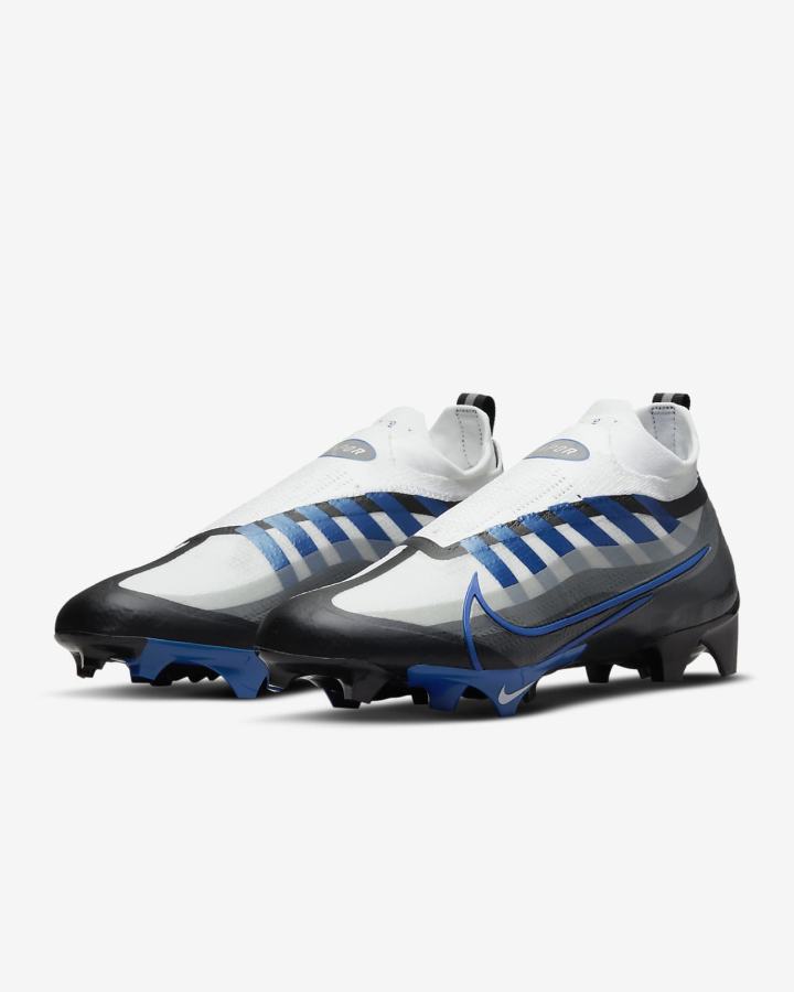 Botas de Futbol Nike Vapor Edge Elite 360 Flyknit Hombre Negras Blancas Gris Oscuro Azul Real | AIQGO-9870