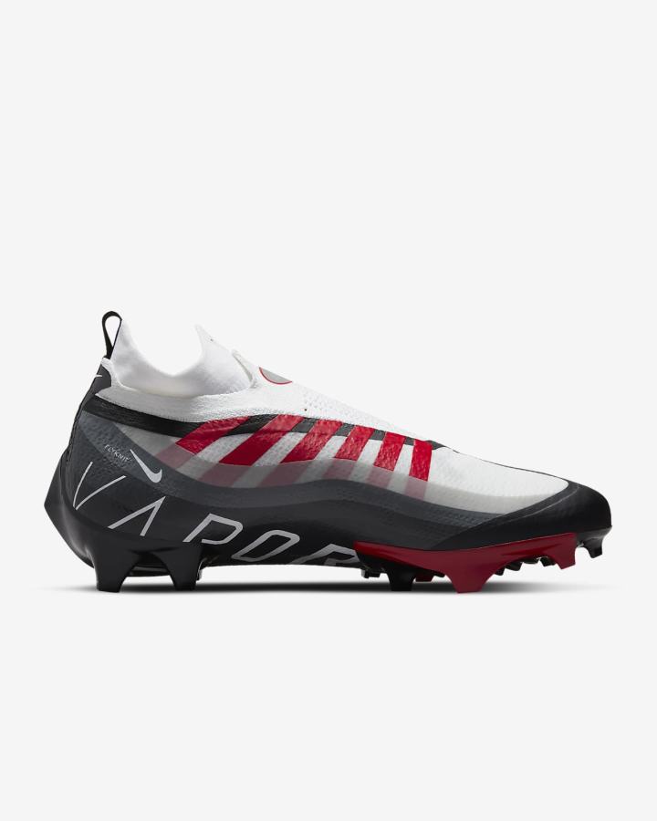 Botas de Futbol Nike Vapor Edge Elite 360 Flyknit Hombre Negras Blancas Gris Oscuro Rojas | NRGJI-4921