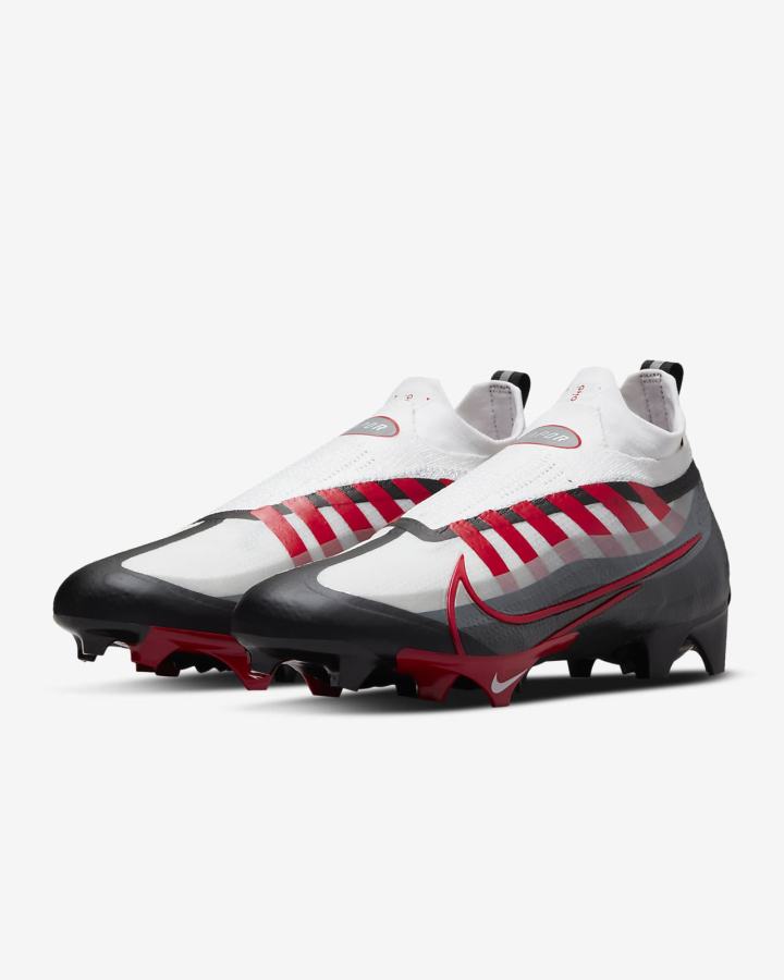 Botas de Futbol Nike Vapor Edge Elite 360 Flyknit Hombre Negras Blancas Gris Oscuro Rojas | NRGJI-4921