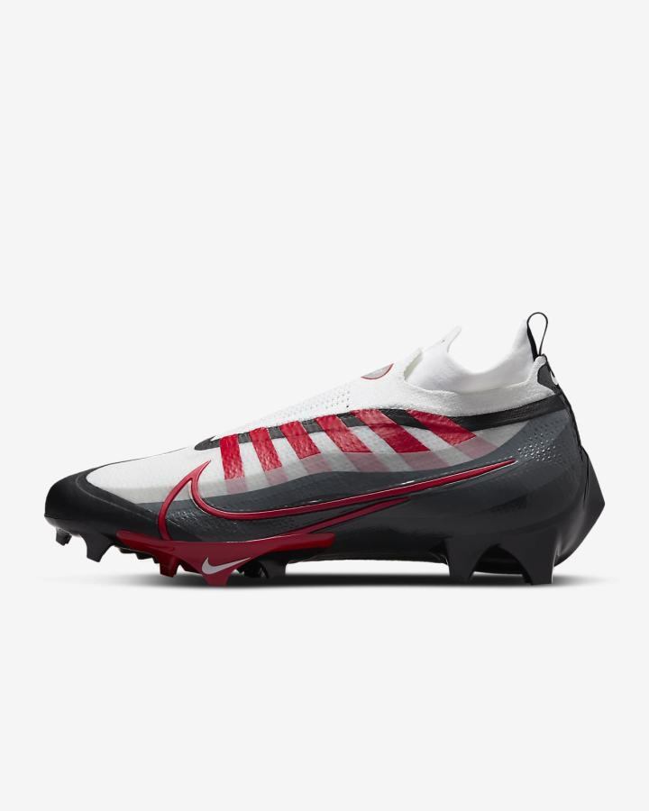 Botas de Futbol Nike Vapor Edge Elite 360 Flyknit Hombre Negras Blancas Gris Oscuro Rojas | NRGJI-4921