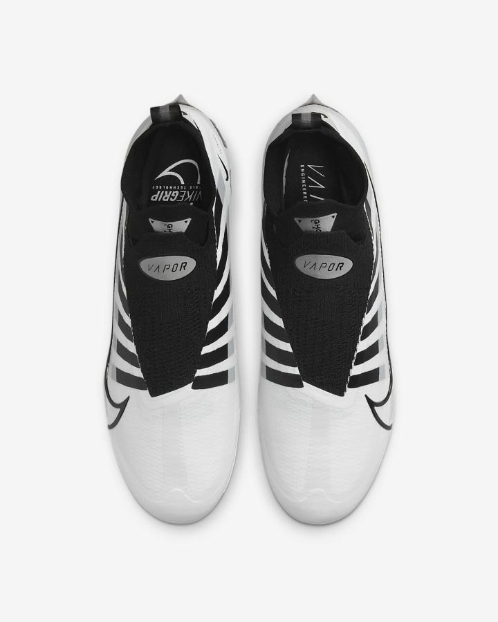 Botas de Futbol Nike Vapor Edge Elite 360 Flyknit Hombre Blancas Gris Metal Plateadas Negras | VEMZW-1478