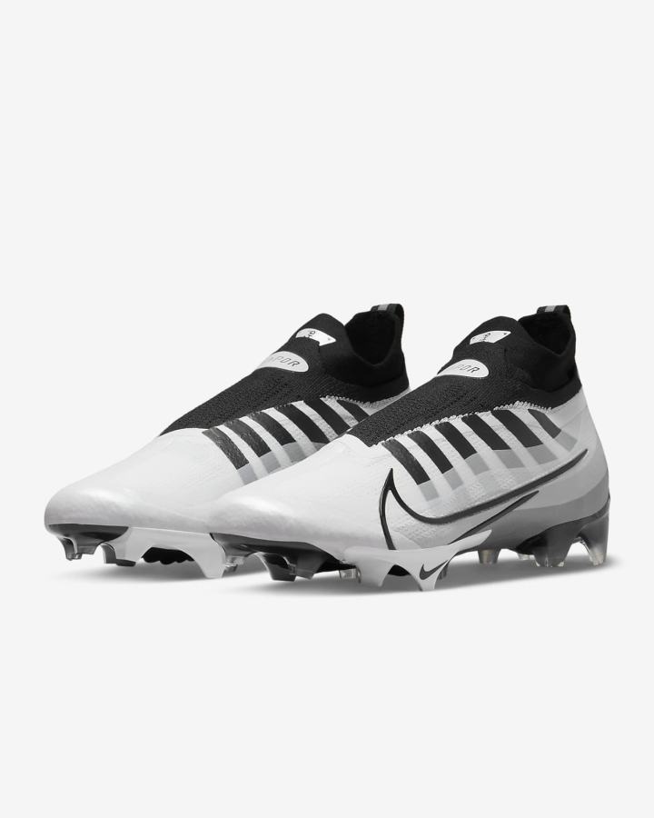 Botas de Futbol Nike Vapor Edge Elite 360 Flyknit Hombre Blancas Gris Metal Plateadas Negras | VEMZW-1478