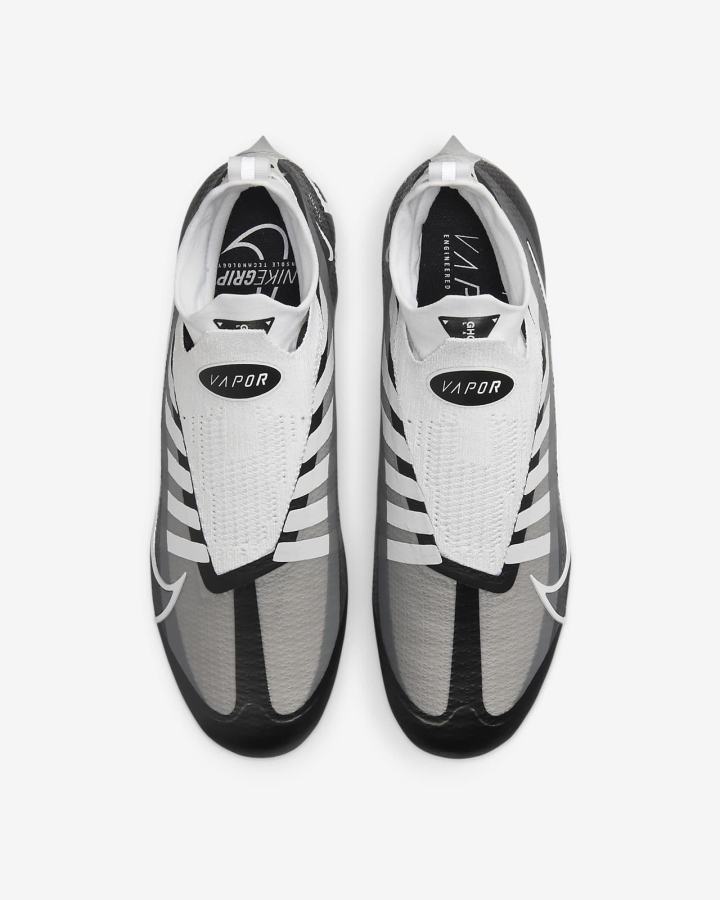 Botas de Futbol Nike Vapor Edge Elite 360 Flyknit Hombre Negras Gris Oscuro Blancas | WGEZQ-7351