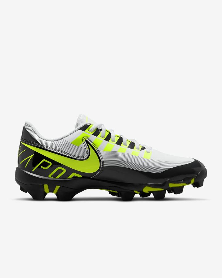 Botas de Futbol Nike Vapor Edge Shark Hombre Blancas Negras Gris Oscuro | NTSXO-6781