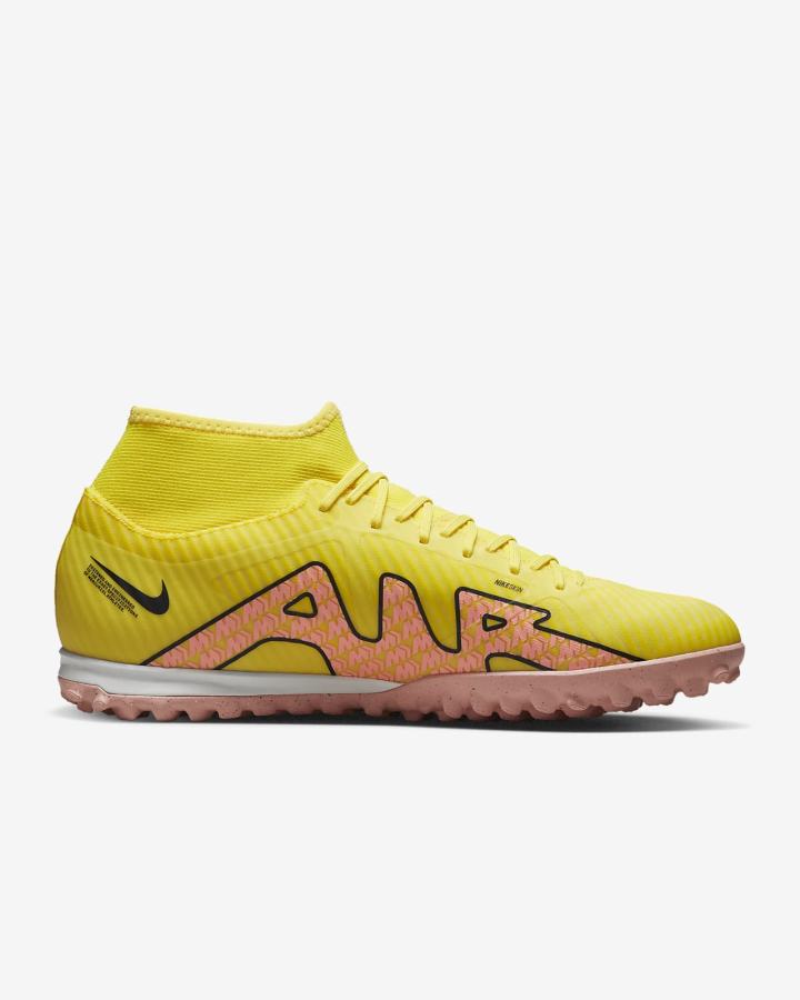 Botas de Futbol Nike Zoom Mercurial Superfly 9 Academy TF Turf Hombre Amarillo | NLDGI-9375