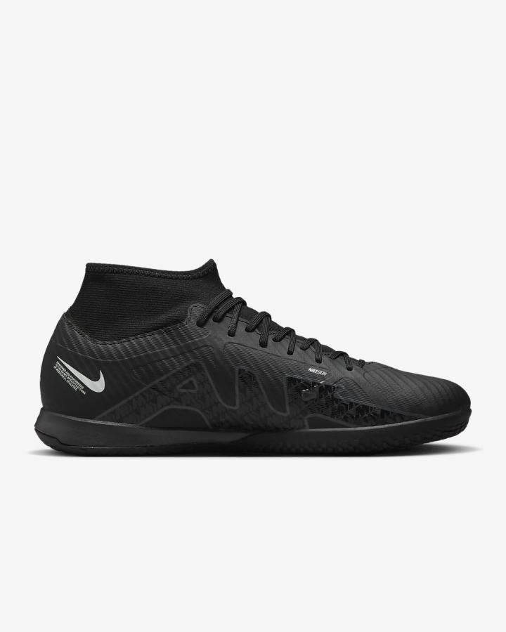 Botas de Futbol Nike Zoom Mercurial Superfly 9 Academy IC Indoor/Court Mujer Negras Blancas Gris Oscuro | YWKEH-8309