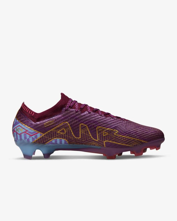 Botas de Futbol Nike Zoom Mercurial Vapor 15 Elite FG Firm Ground Mujer Azules Moradas Metal Doradas | BKTRO-3609