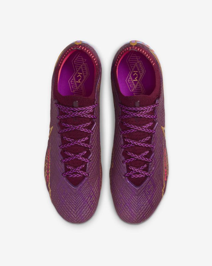 Botas de Futbol Nike Zoom Mercurial Vapor 15 Elite FG Firm Ground Mujer Azules Moradas Metal Doradas | BKTRO-3609