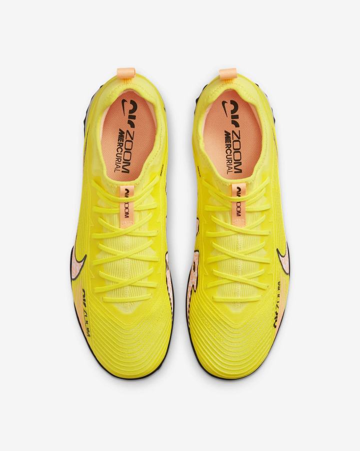 Botas de Futbol Nike Zoom Mercurial Vapor 15 Pro TF Turf Hombre Amarillo | CSRFN-2718