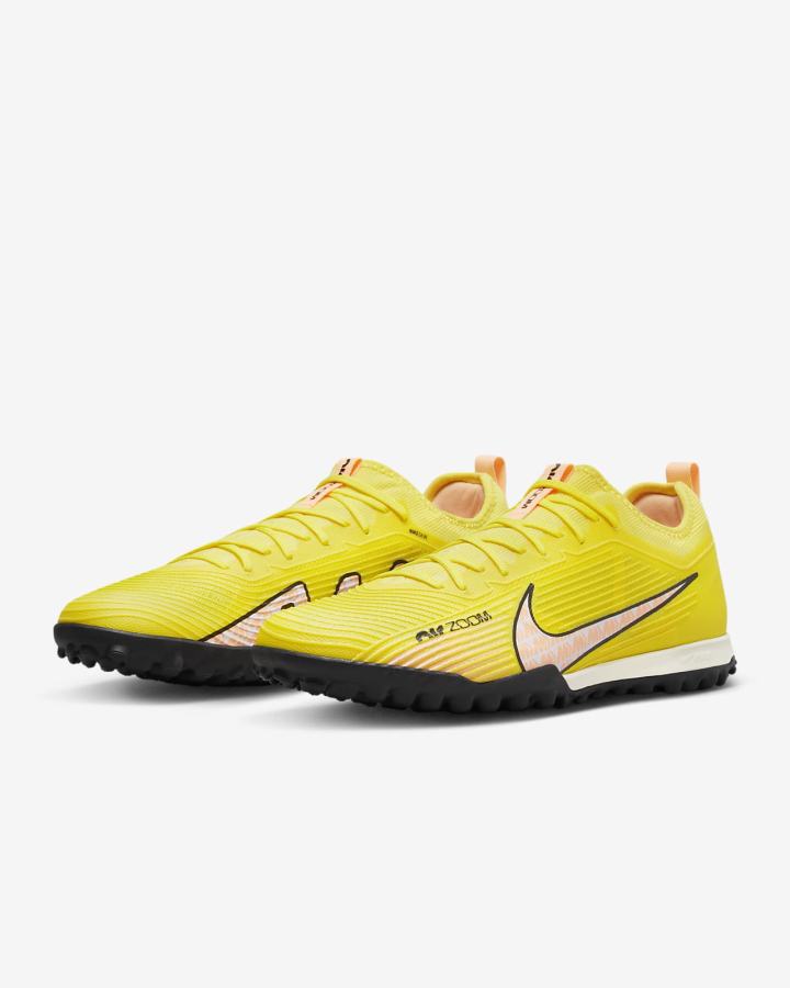 Botas de Futbol Nike Zoom Mercurial Vapor 15 Pro TF Turf Hombre Amarillo | CSRFN-2718