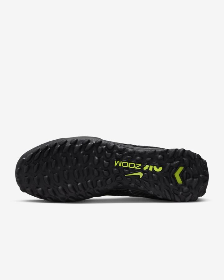 Botas de Futbol Nike Zoom Mercurial Vapor 15 Pro TF Turf Mujer Negras Blancas Gris Oscuro | DAOUG-0671