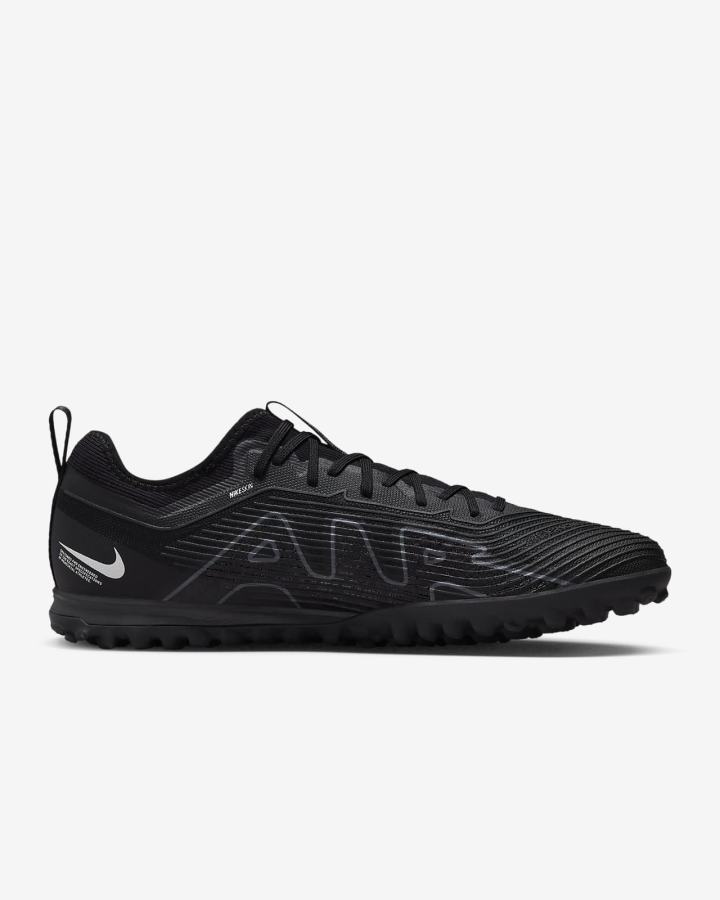 Botas de Futbol Nike Zoom Mercurial Vapor 15 Pro TF Turf Mujer Negras Blancas Gris Oscuro | DAOUG-0671