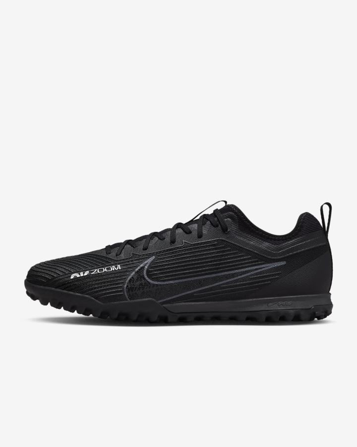 Botas de Futbol Nike Zoom Mercurial Vapor 15 Pro TF Turf Mujer Negras Blancas Gris Oscuro | DAOUG-0671
