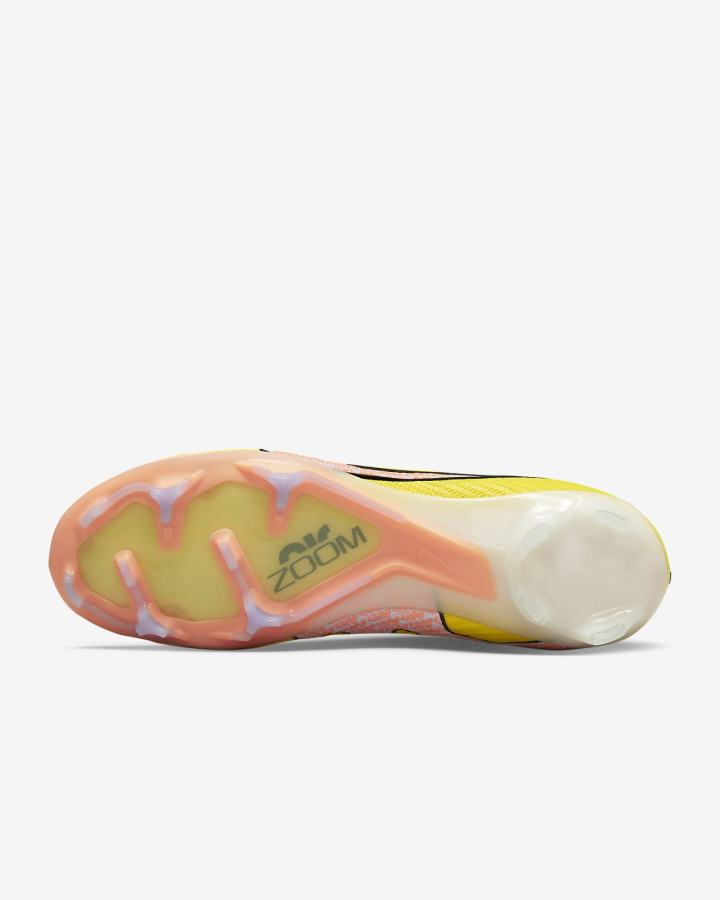 Botas de Futbol Nike Zoom Mercurial Vapor 15 Elite FG Firm Ground Mujer Amarillo | ECINR-1294