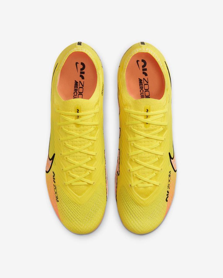 Botas de Futbol Nike Zoom Mercurial Vapor 15 Elite FG Firm Ground Mujer Amarillo | ECINR-1294