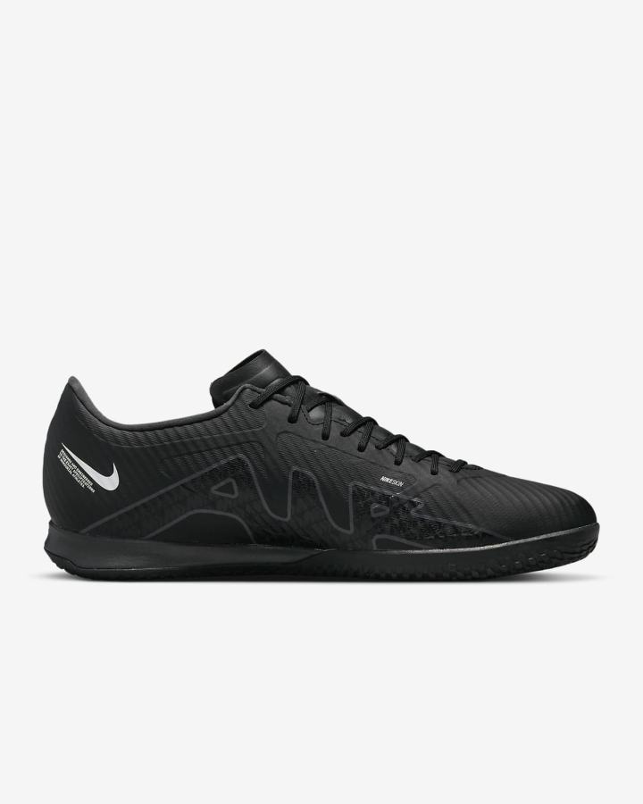 Botas de Futbol Nike Zoom Mercurial Vapor 15 Academy IC Indoor/Court Hombre Negras Blancas Gris Oscuro | JKRXT-5678