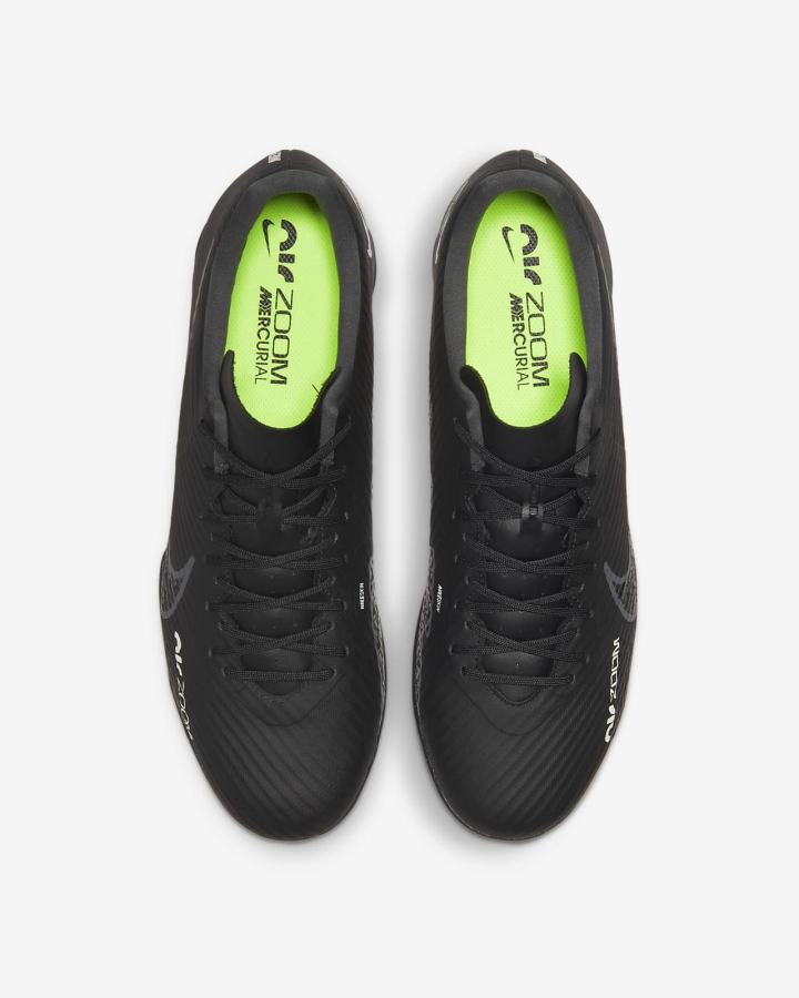 Botas de Futbol Nike Zoom Mercurial Vapor 15 Academy IC Indoor/Court Hombre Negras Blancas Gris Oscuro | JKRXT-5678