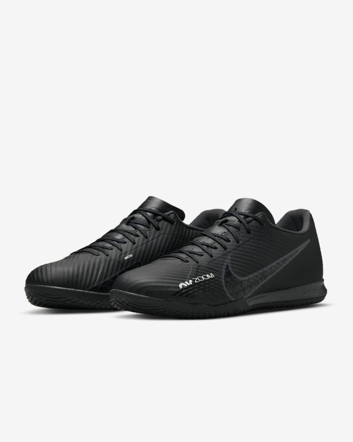 Botas de Futbol Nike Zoom Mercurial Vapor 15 Academy IC Indoor/Court Hombre Negras Blancas Gris Oscuro | JKRXT-5678