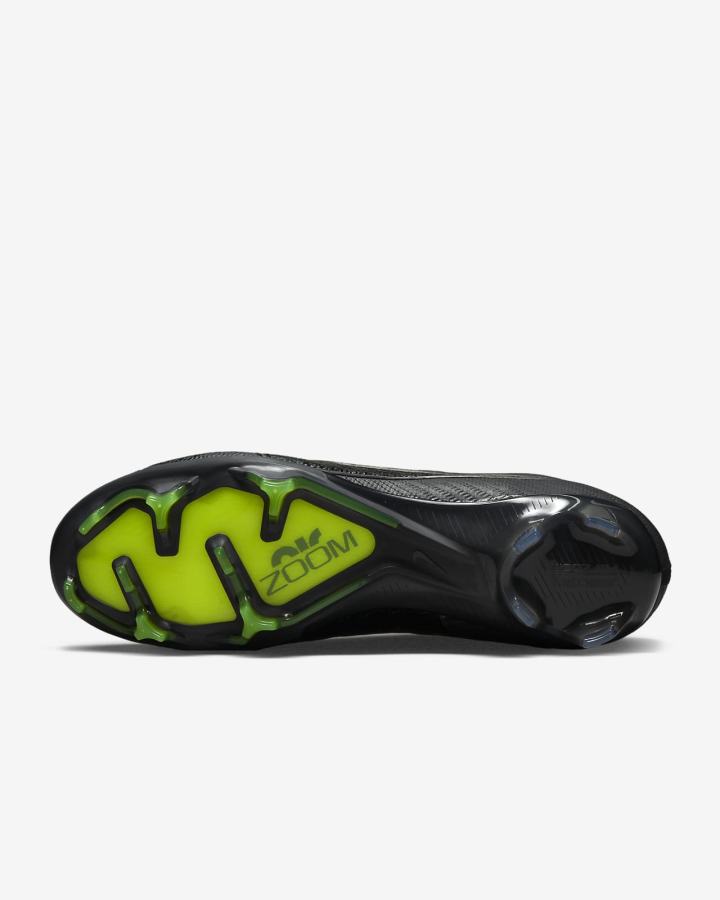Botas de Futbol Nike Zoom Mercurial Vapor 15 Elite FG Firm Ground Hombre Negras Blancas Gris Oscuro | JOWNC-4876