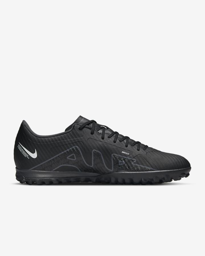 Botas de Futbol Nike Zoom Mercurial Vapor 15 Academy TF Turf Hombre Negras Blancas Gris | LVHQI-5306