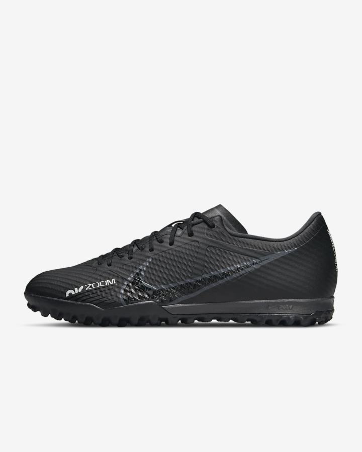 Botas de Futbol Nike Zoom Mercurial Vapor 15 Academy TF Turf Hombre Negras Blancas Gris | LVHQI-5306