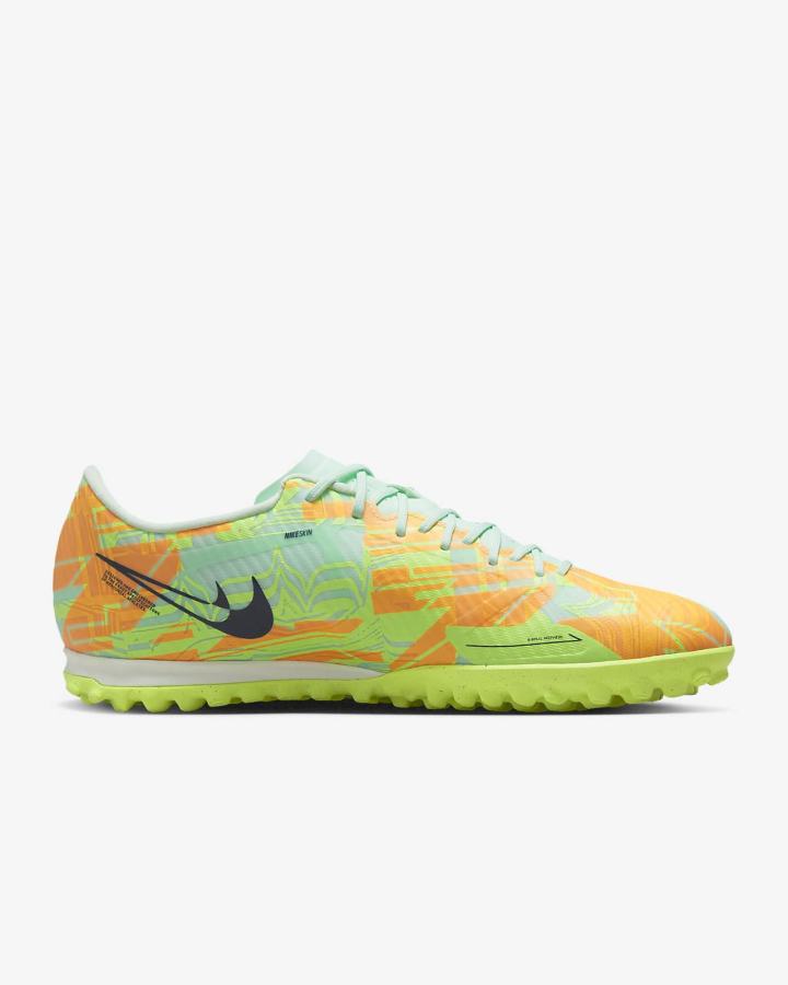 Botas de Futbol Nike Zoom Mercurial Vapor 15 Academy TF Turf Hombre Verde Menta Naranjas Verde Azules | NVXLH-4921