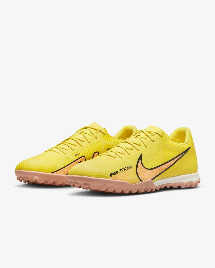 Botas de Futbol Nike Zoom Mercurial Vapor 15 Academy TF Turf Mujer Amarillo | VIGNC-3104
